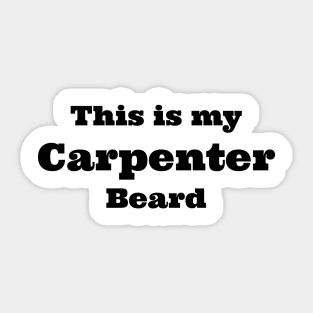 carpenter beard Sticker